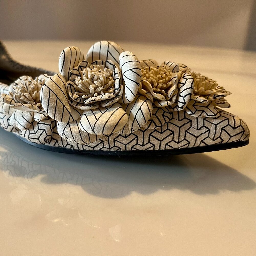 Daniele Ancarani Italian Leather Flats - Sz 38.5 - Picture 3 of 8